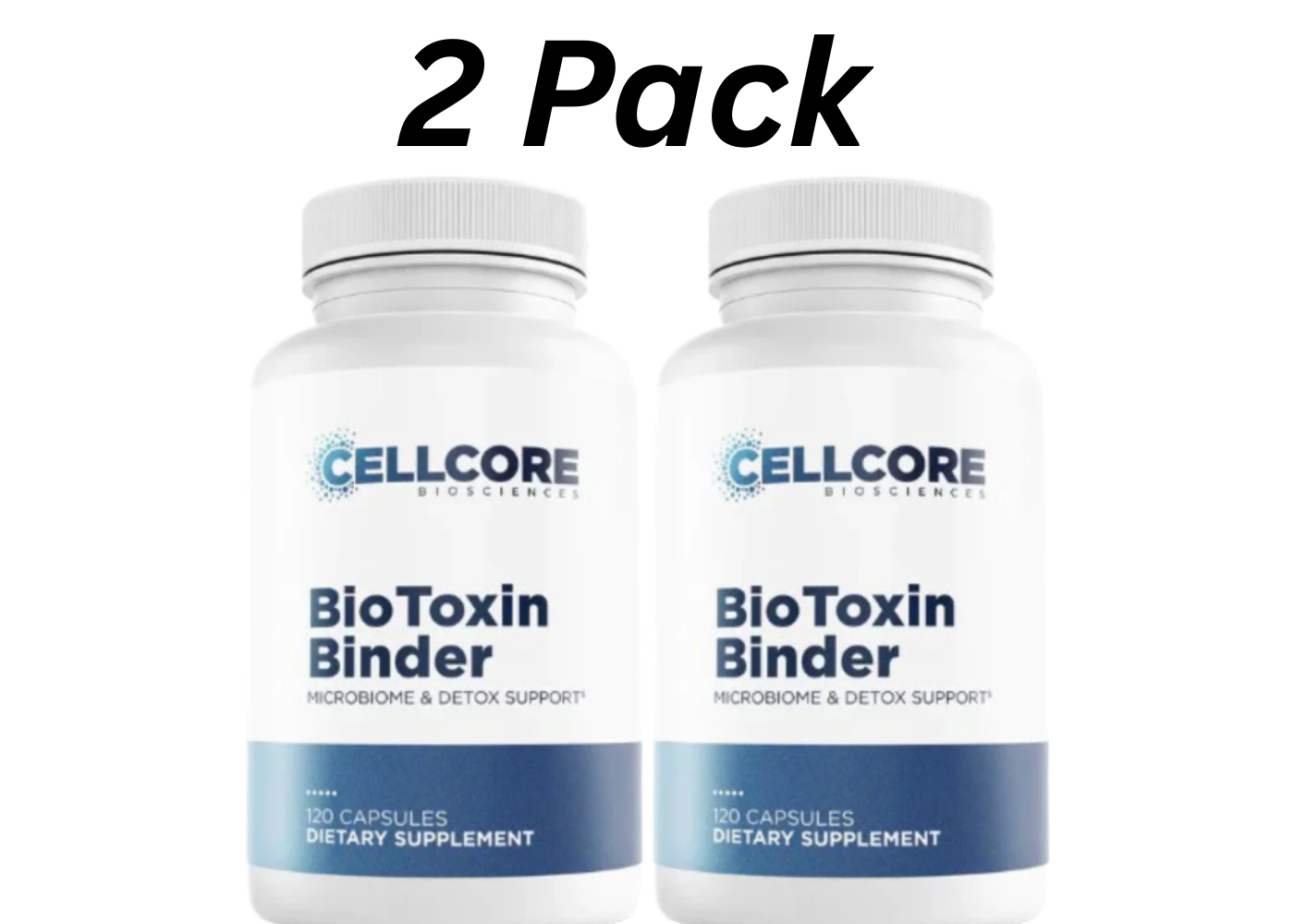 2 Pack Cellcore Bio Toxin Gut Health & Detox Support Supplement | 120 Capsules