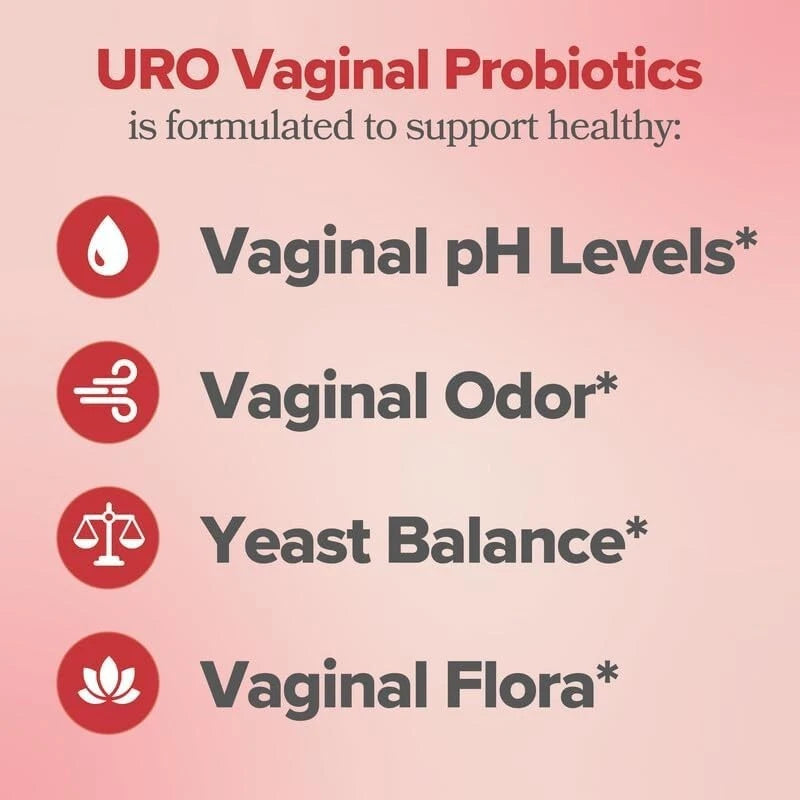 URO Vaginal Probiotics for Women pH Balance with Prebiotics & Lactobacillus Prob