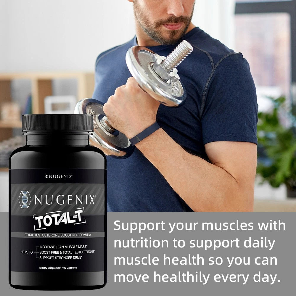 Nugenix Total-T Testosterone Booster Supplement for Men – 90 Capsules