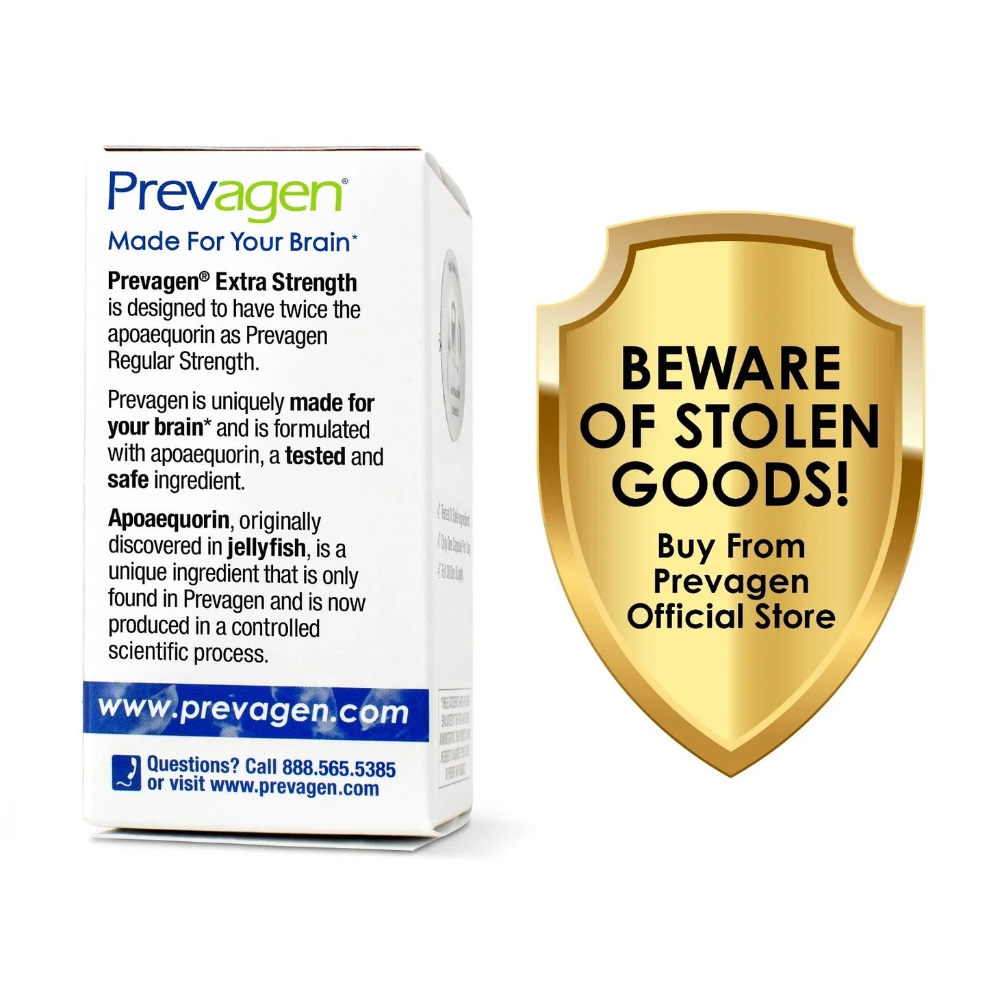 4 Pack Prevagen Extra Strength 20mg Capsules - 30 Count - (60-Day Supply)