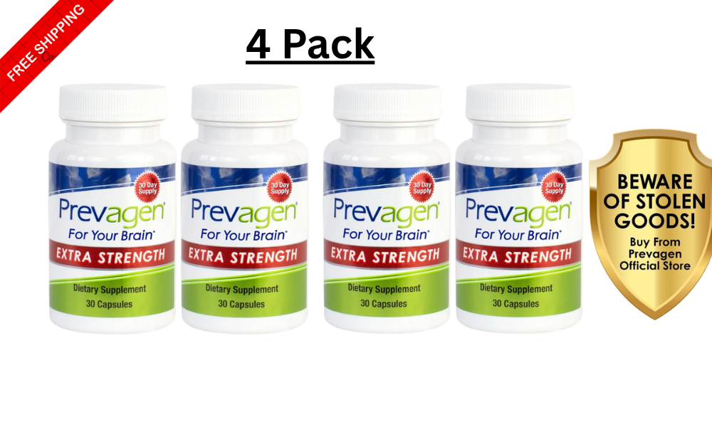 4 Pack  Prevagen Extra Strength 20mg Capsules - 30 Count -  (60-Day Supply)