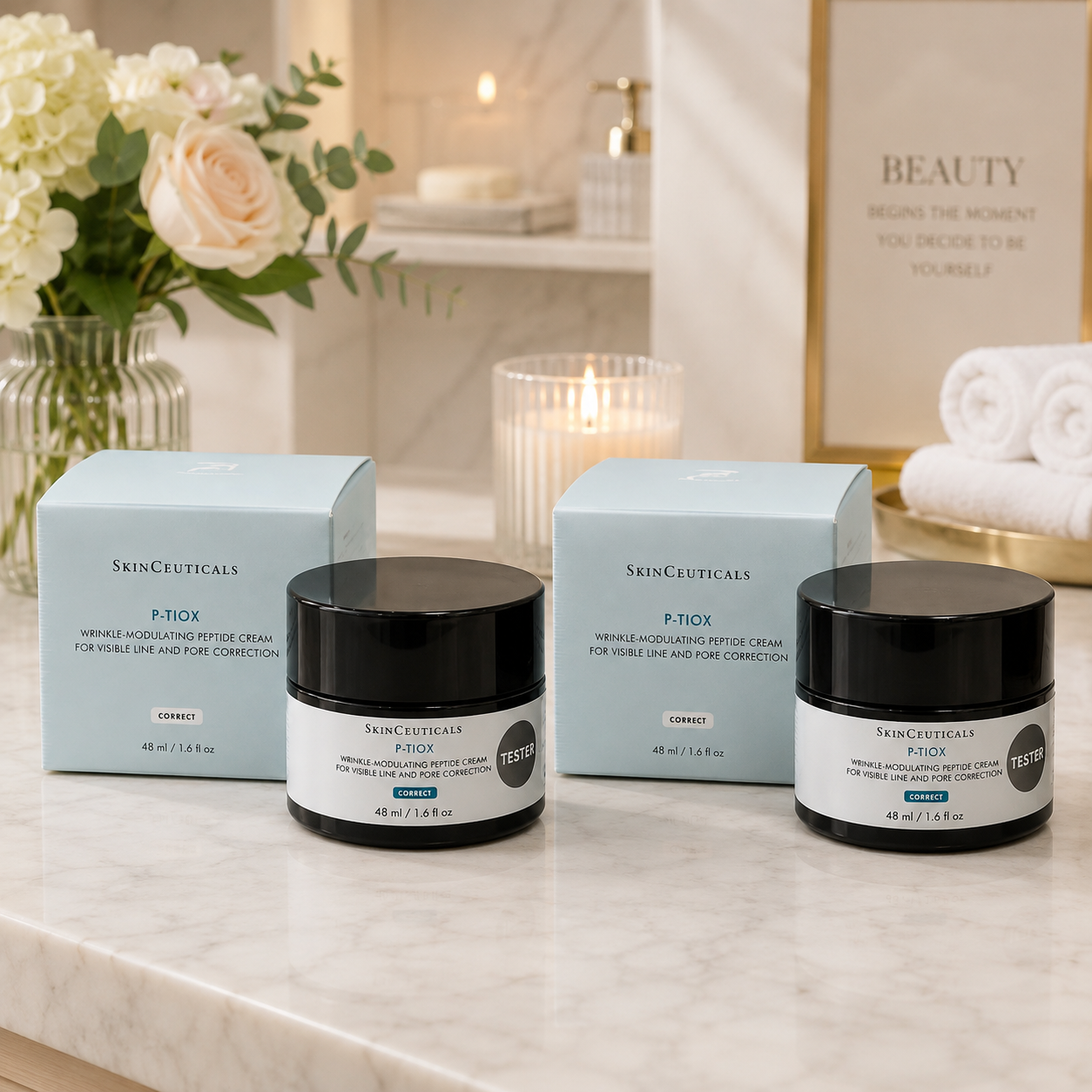 P-TIOX Wrinkle Modulating Peptide Cream SkinCeuticals 1.6oz / 48ml(2PACK)