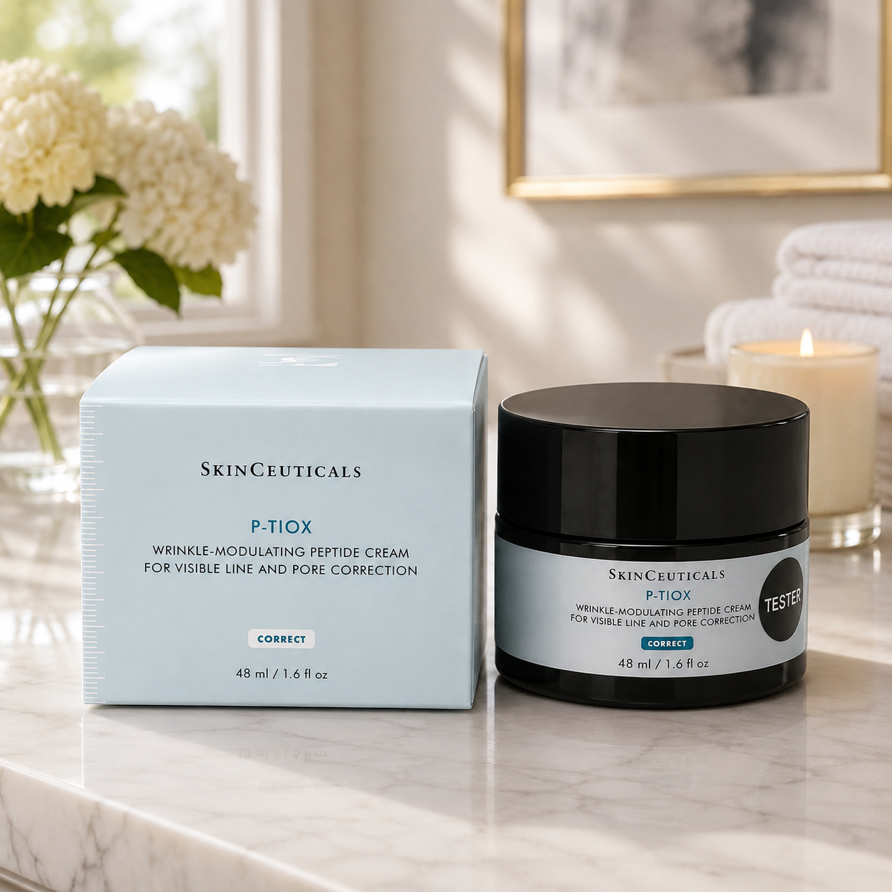 P-TIOX Wrinkle Modulating Peptide Cream SkinCeuticals 1.6oz / 48ml(2PACK)