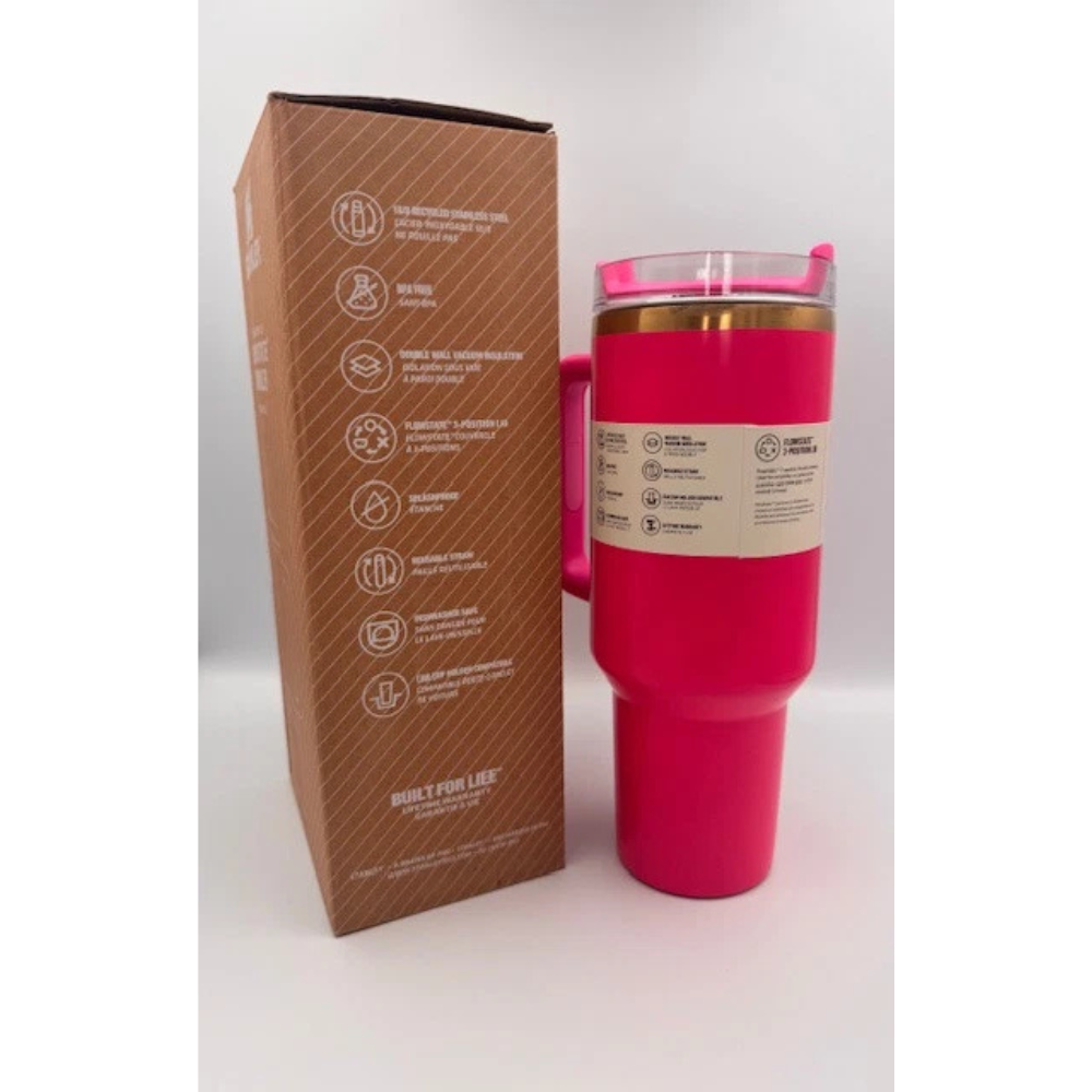Stanley Quencher H2.0 Tumbler 40 oz Pink Stainless Steel