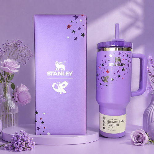 Stanley Purple Olivia Rodrigo Tumbler Flowstate Purple Quencher 40 Oz