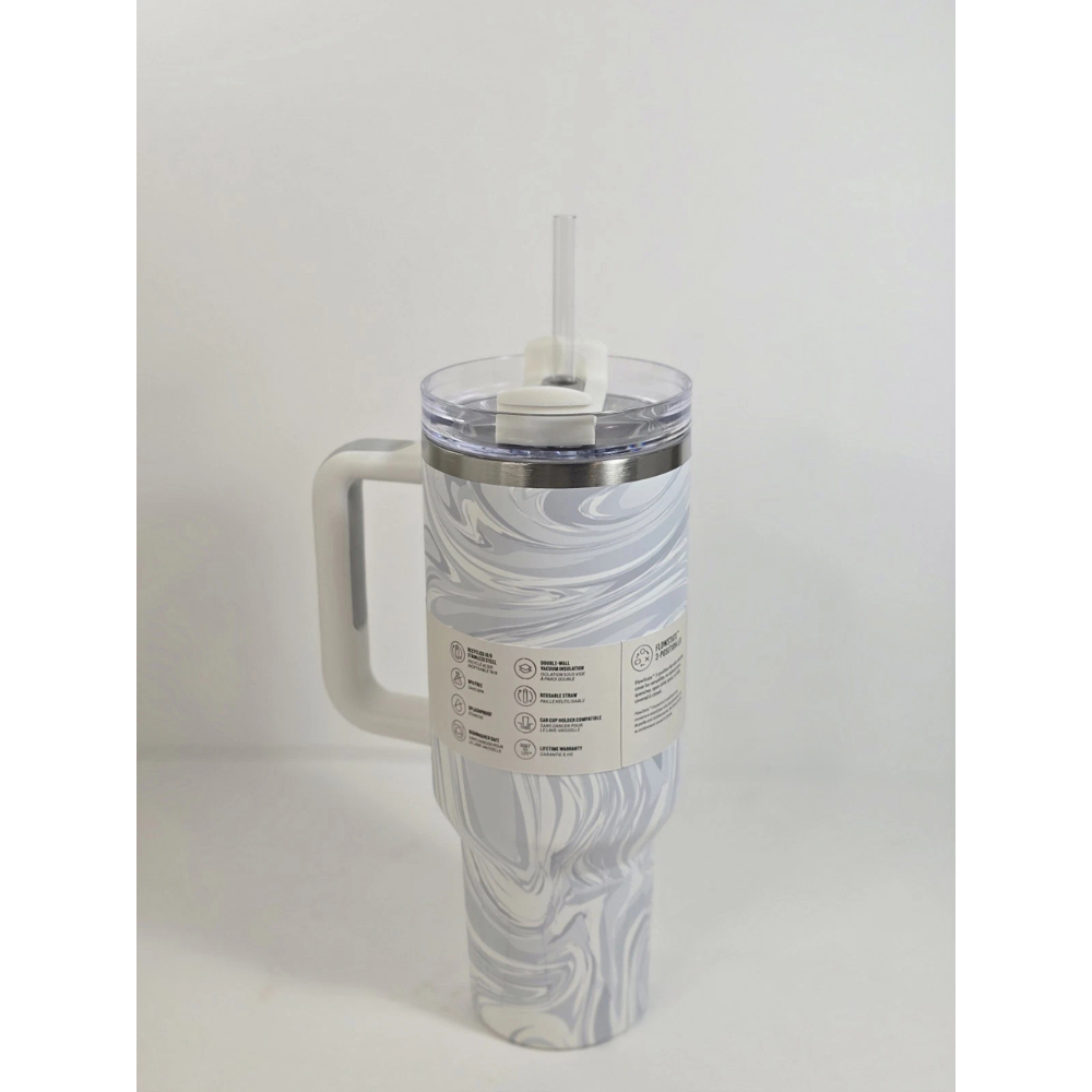 Stanley 40 oz The Flowstate Quencher H2.0 Tumbler Polar Swirl NEW