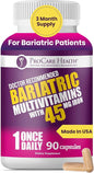 Bariatric Once-a-Day Multivitamin – 90 Capsules, Gastric Bypass & Sleeve Surgery Daily Nutritional Support