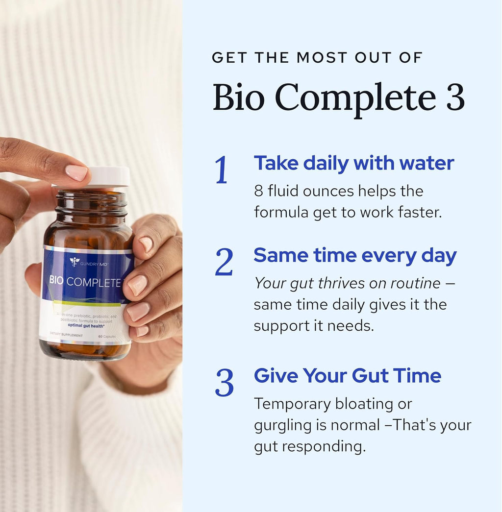 Bio Complete 3 Supplement 60 Capsules Gut Optimal Health