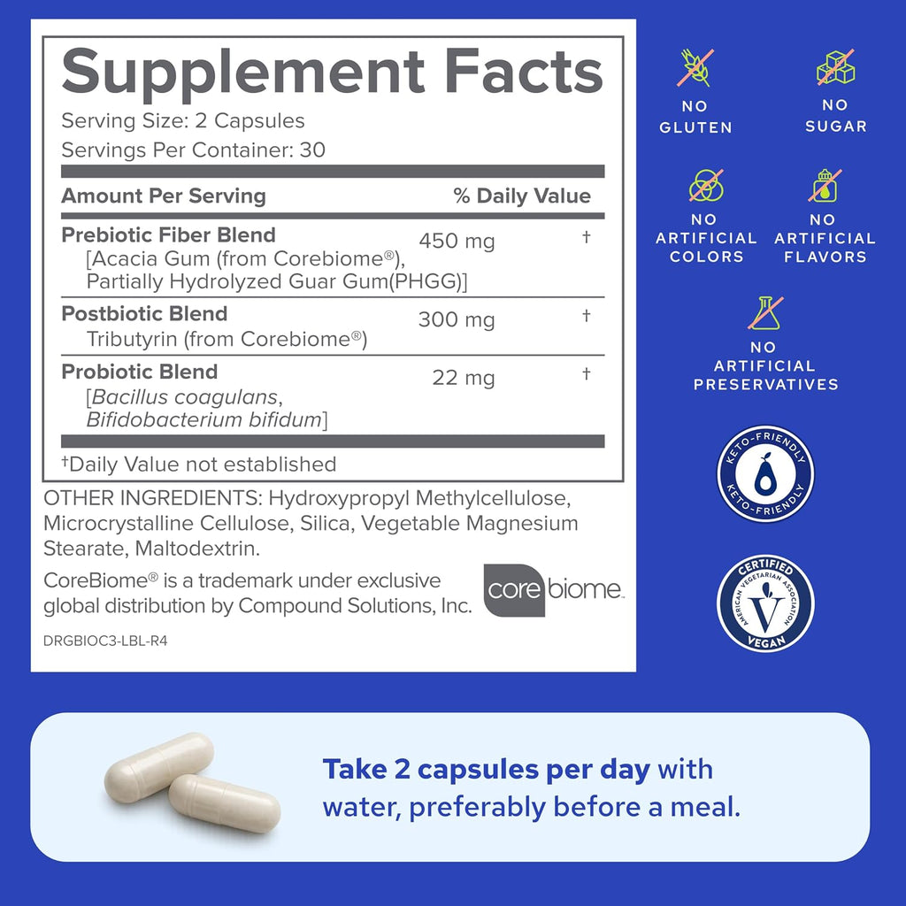 Bio Complete 3 Supplement 60 Capsules Gut Optimal Health