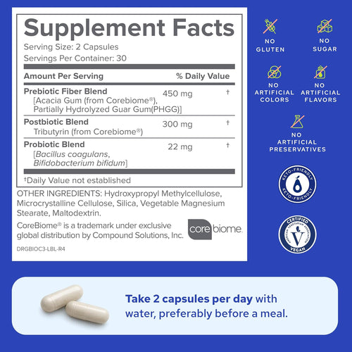 Bio Complete 3 Supplement 60 Capsules Gut Optimal Health