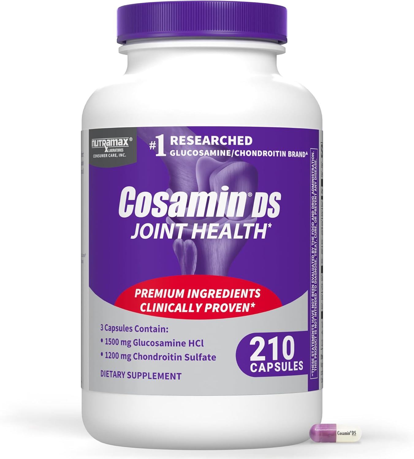 Cosamin DS Joint with Glucosamine & Chondroitin for Joint Health, 210 Capsules,.