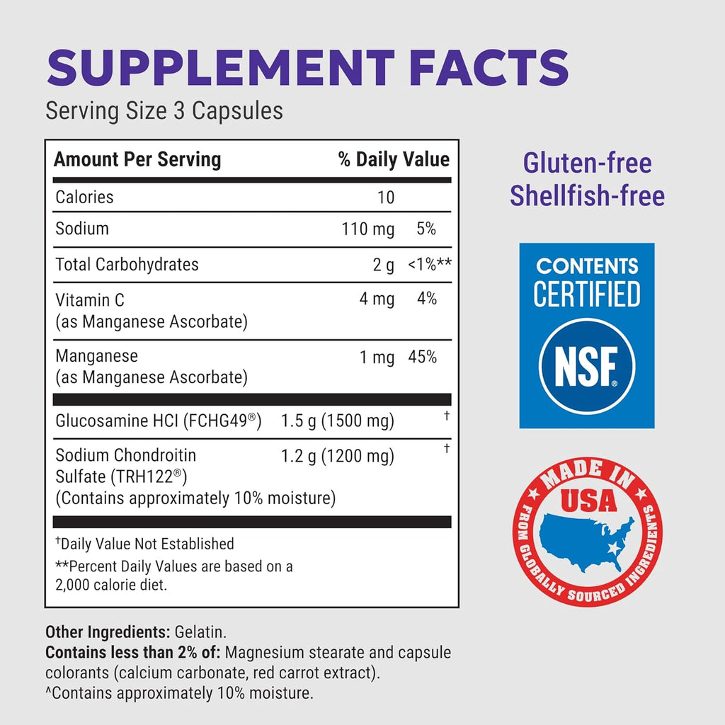 Cosamin DS Joint with Glucosamine & Chondroitin for Joint Health, 210 Capsules,.