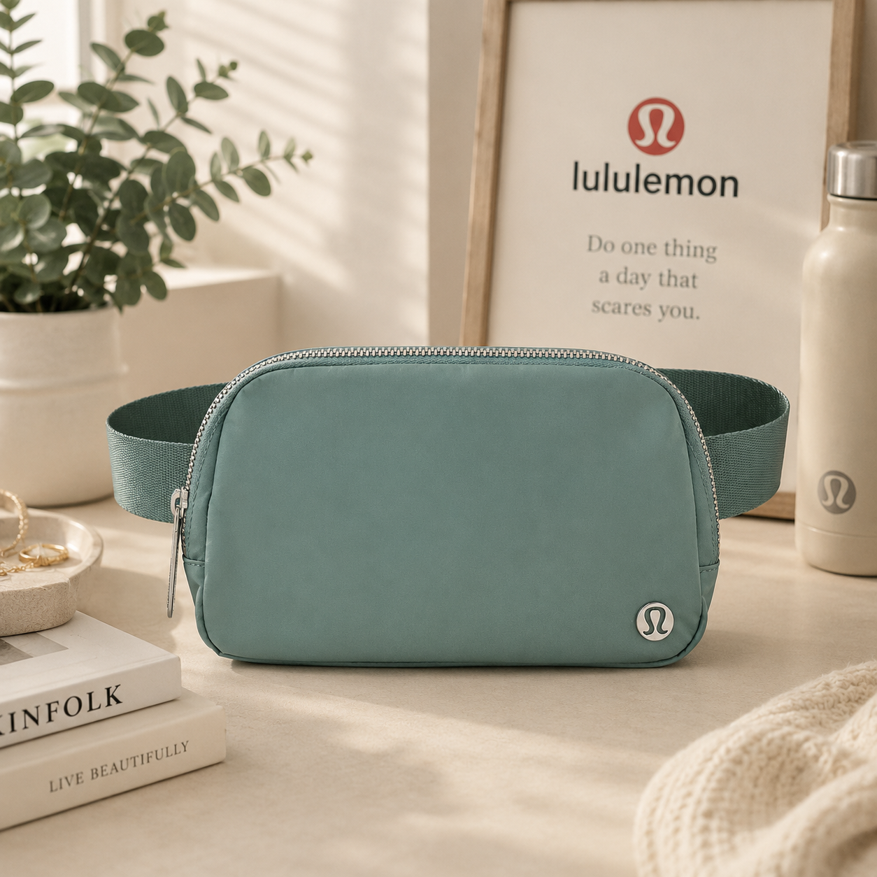 New LULULEMON Everywhere Belt Bag TIDEWATER TEAL LU9B11S Fanny Pack Sling Bum