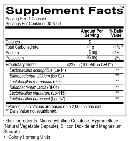 Ortho  Biotic  Probiotic Supplement – Daily Digestive & Gut Health Support | 60 Capsules