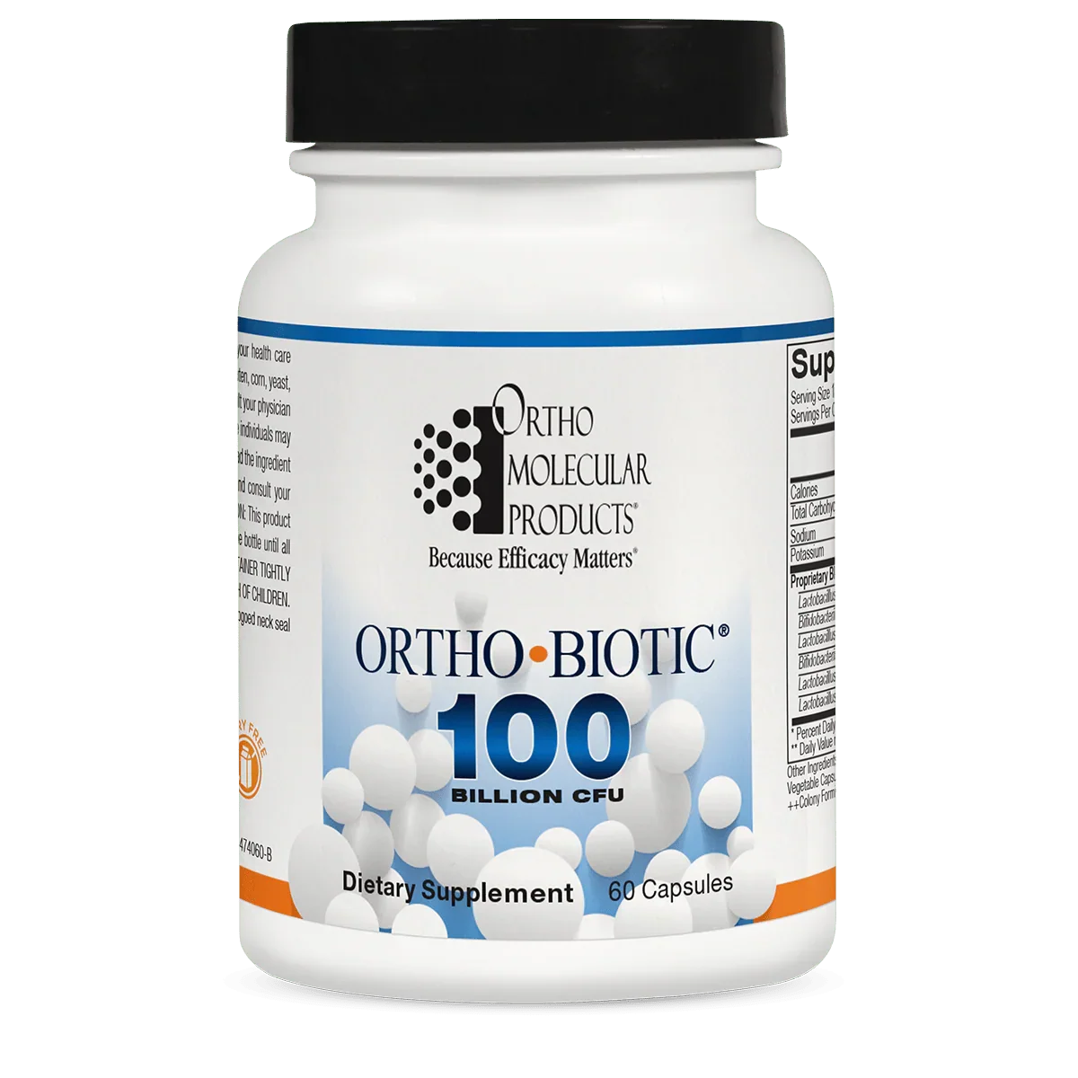 Ortho  Biotic  Probiotic Supplement – Daily Digestive & Gut Health Support | 60 Capsules