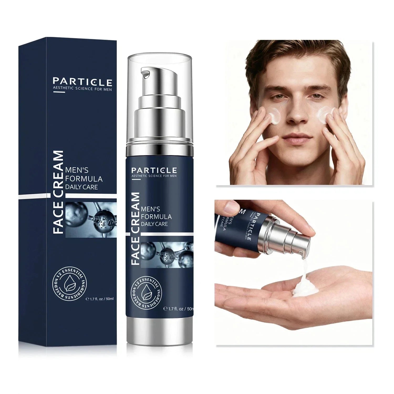 3X Particle Face Cream Men 6 in 1 Anti-Aging Cream Fights Eye Bags Dark Spots