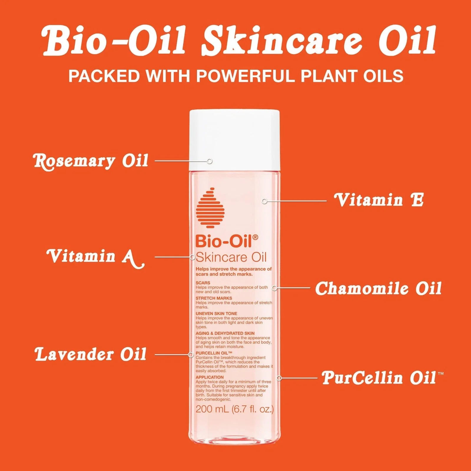 Bio-Oil Skincare Oil, Body Oil for Scars and Stretchmarks, Serum Hydrates Skin,