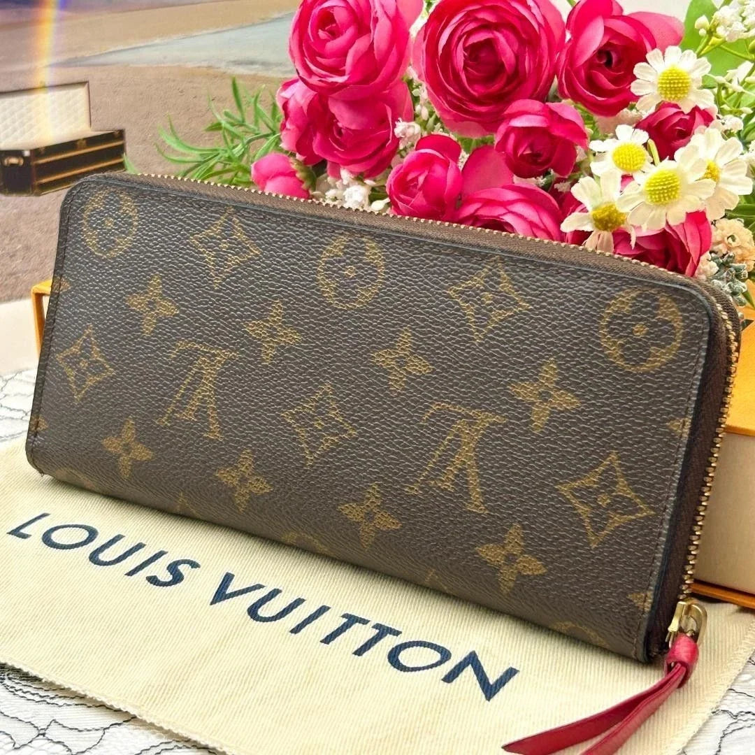 Louis Vuitton Zippy Wallet Monogram Round Zipper Long M41894 Rose Ballerine