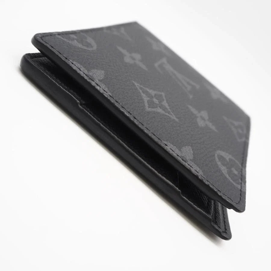 Louis Vuitton Multiple Wallet Monogram Eclipse Black Grey Bifold