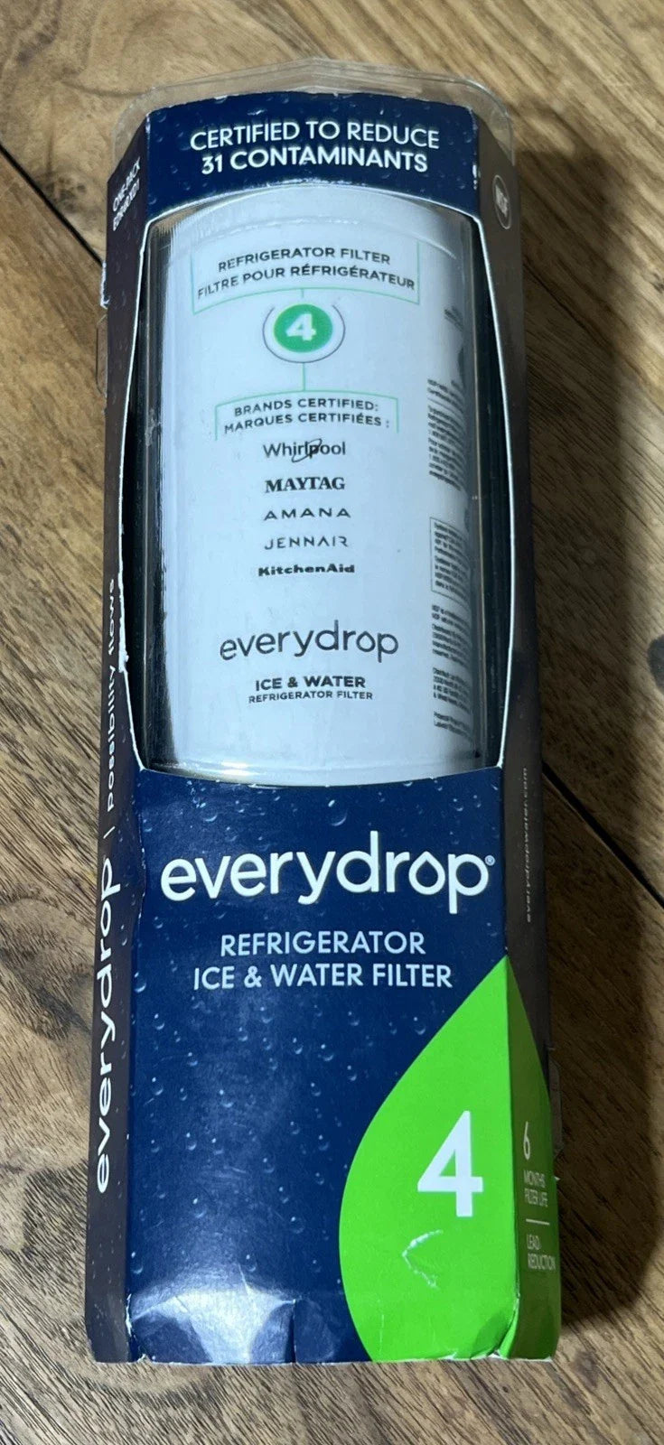 Replacement Refrigerator Ice & Water Filter 4 - EDR4RXD1 Sealed Fits Everydrop