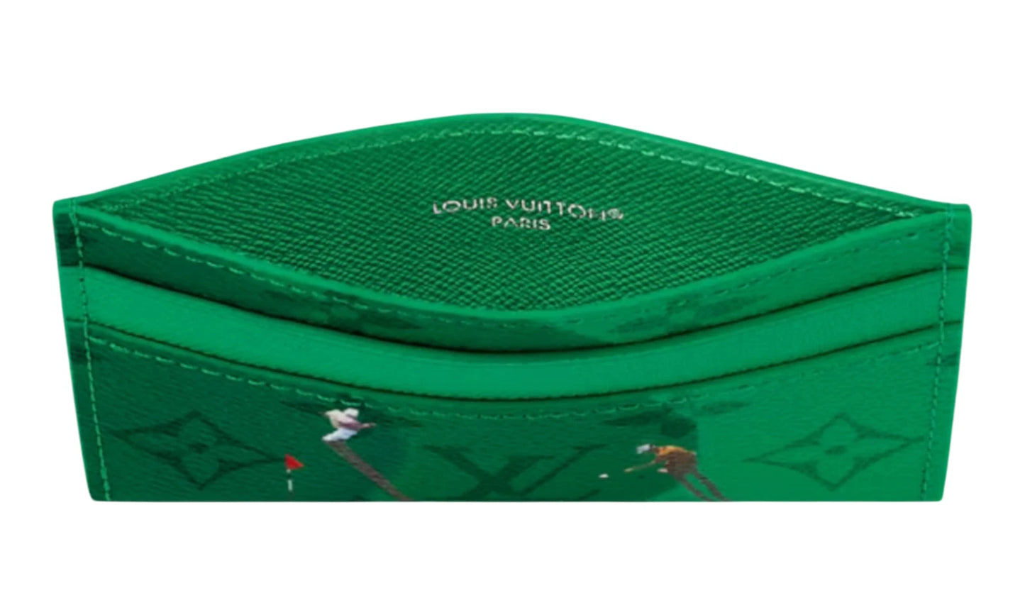 Louis Vuitton Golf Card Case Green