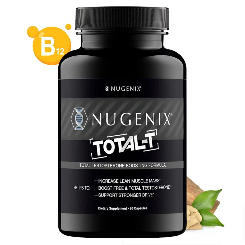 Nugenix Total-T Testosterone Booster Supplement for Men – 90 Capsules