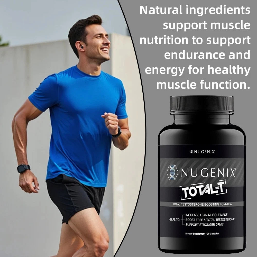 Nugenix Total-T Testosterone Booster Supplement for Men – 90 Capsules