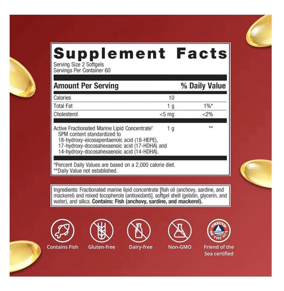 Metagenics SPM Active Body And Joint Soreness Discomfort Tissue Health 120Sgel