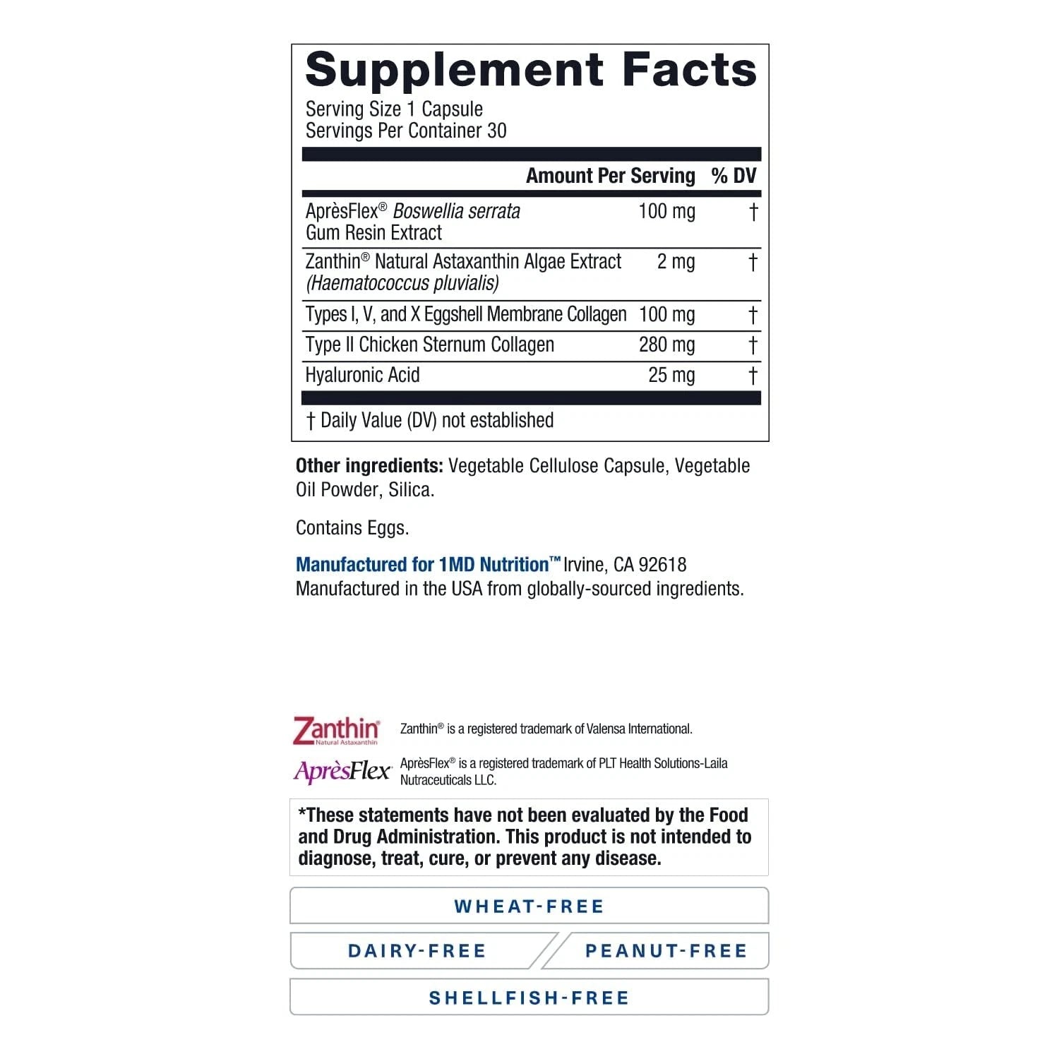 1MD Nutrition MoveMD - Joint Health Supplement - Doctor Formulated | with Col...