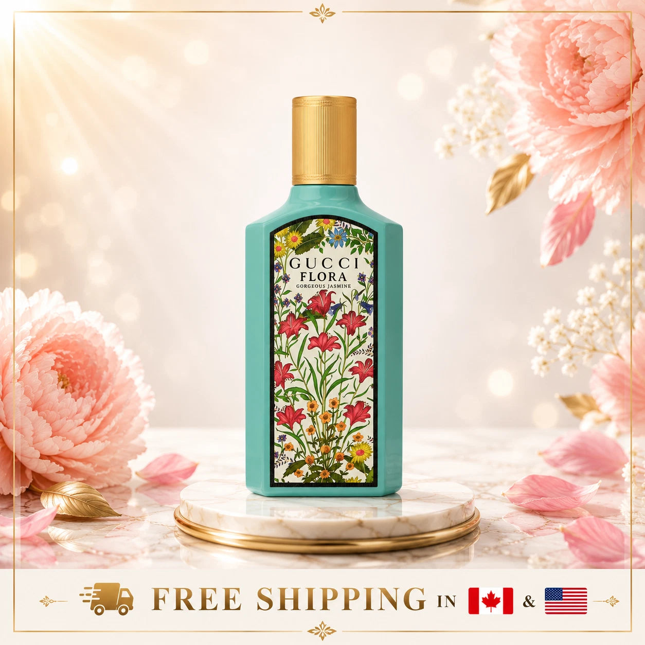 Flora Gorgeous Jasmine by Gucci Eau De Parfum Spray 3.3 oz / e 100 ml