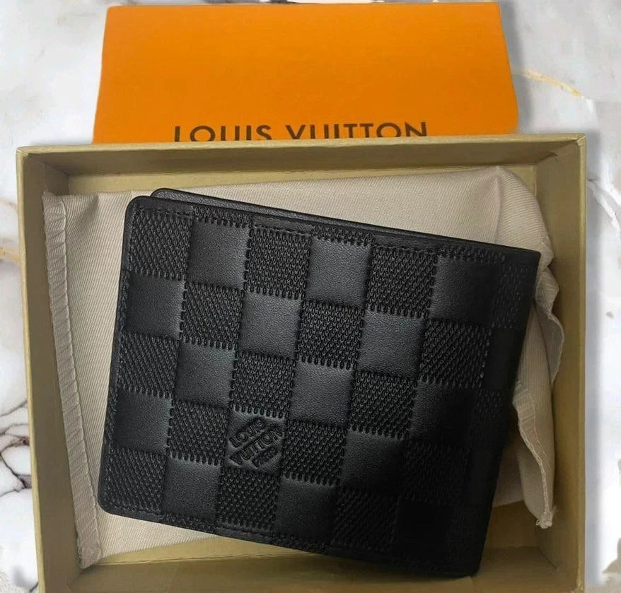 Louis Vuitton Damier Graphite Bifold Wallet Unisex Black Leather
