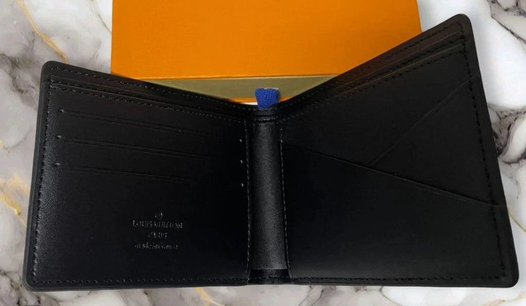 Louis Vuitton Damier Graphite Bifold Wallet Unisex Black Leather