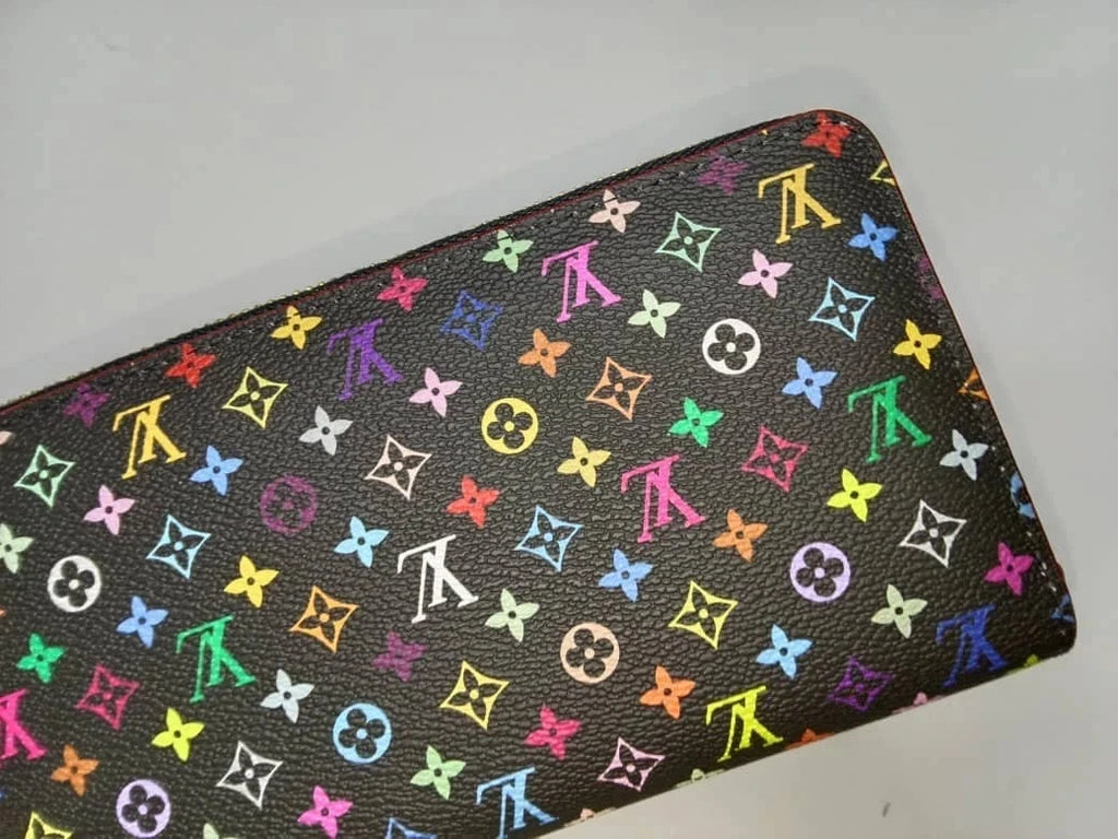 LOUIS VUITTON Monogram Multicolor Takashi Murakami Zippy Long Wallet