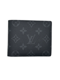 Louis Vuitton Multiple Wallet Monogram Eclipse Black Grey Bifold