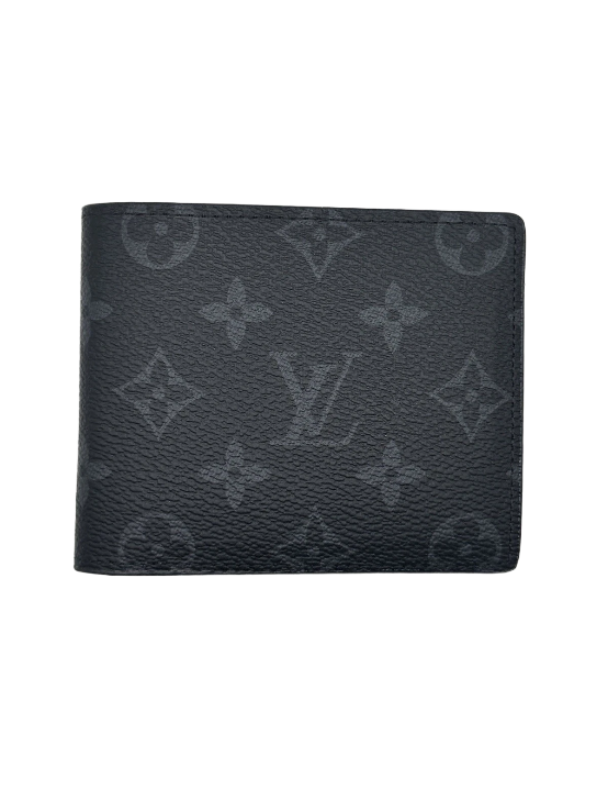 Louis Vuitton Multiple Wallet Monogram Eclipse Black Grey Bifold
