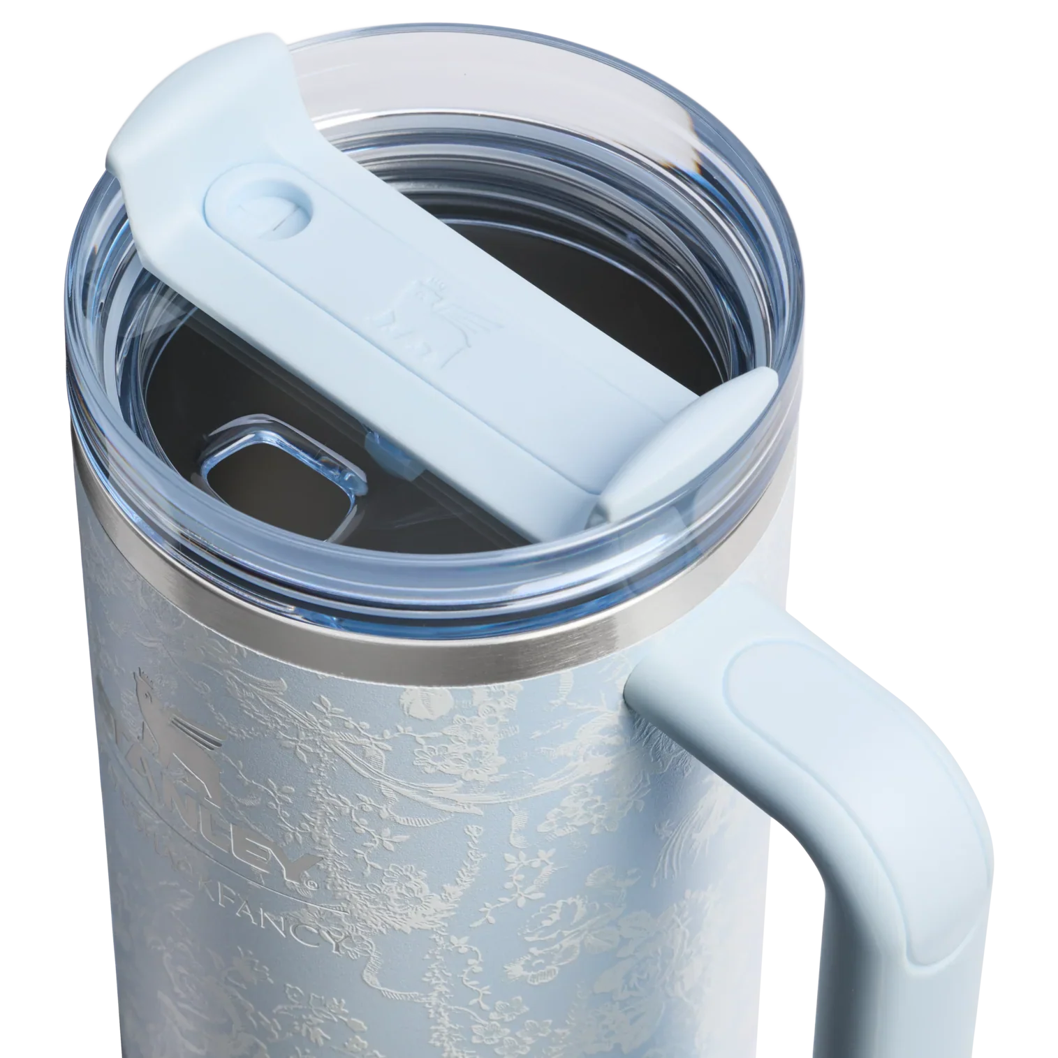 Stanley 40 oz Quencher H2.0 Tumbler Toscana Toile Alpine Blue LoveShackFancy